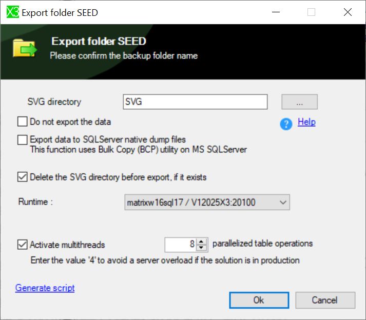 Configuration Console - Export