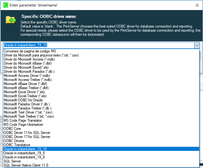 ODBC driver